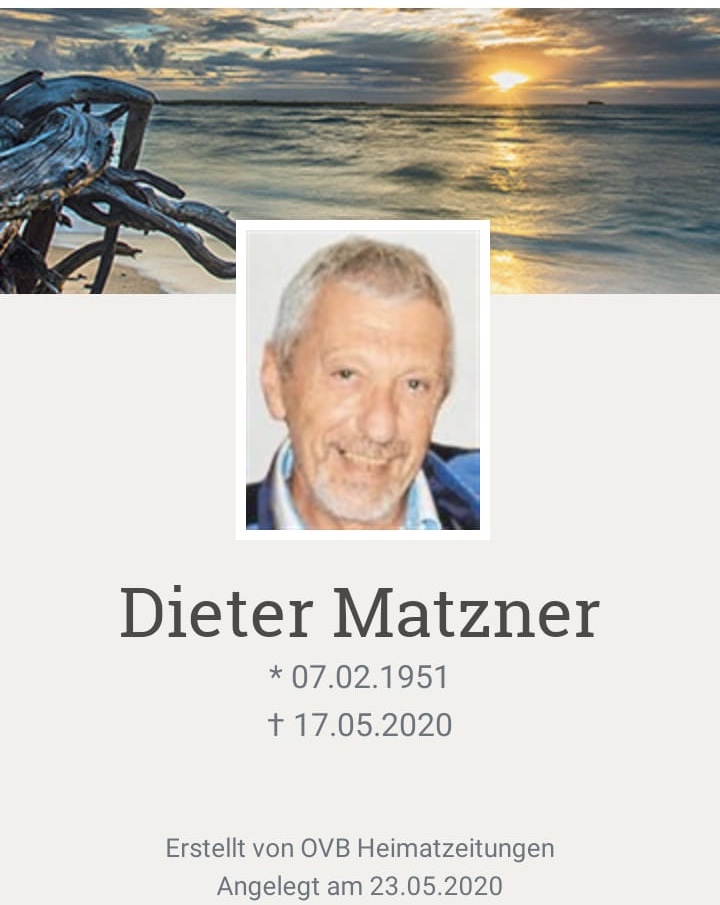 Nachruf Dieter Matzner